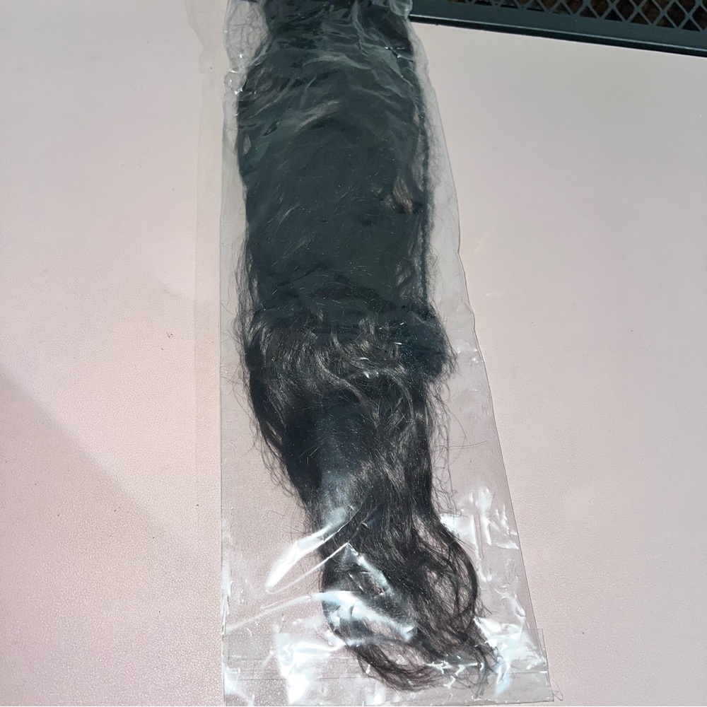Wavy 26 in‎ Ponytail Synthetic Ponytail Hair Extensions Natural Black - Picture 2 of 9